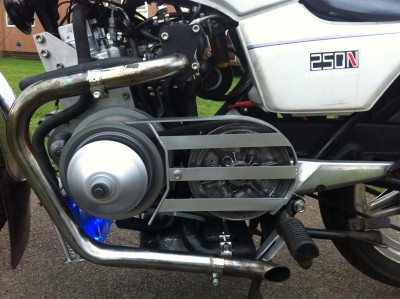 Close up of the CVT guard .